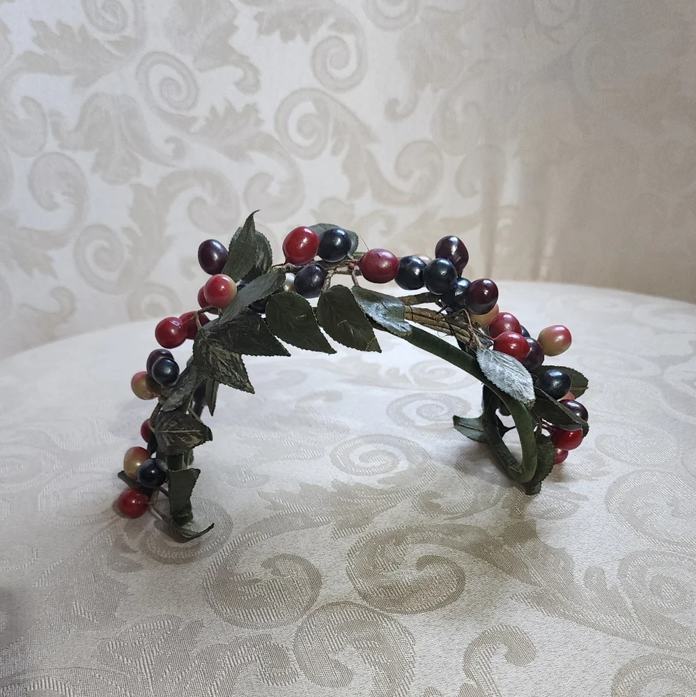 Vintage 1950s Hatnip by Ruth Kamke Berry & Leaf Headband Handcrafted Millinery